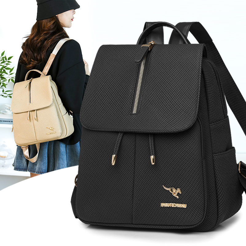 Leather Work Rucksack - Wytrzymały damski plecak podróżny, plecak z