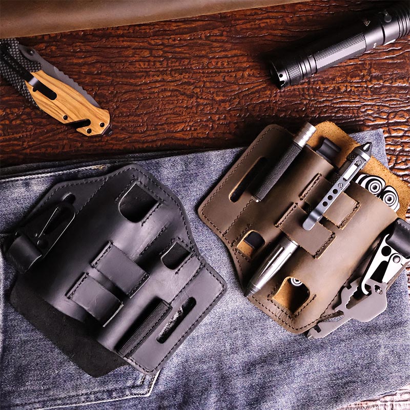 Leatherwork Knife Sheath - Uchwyt na narzędzia wielofunkcyjne do pracy