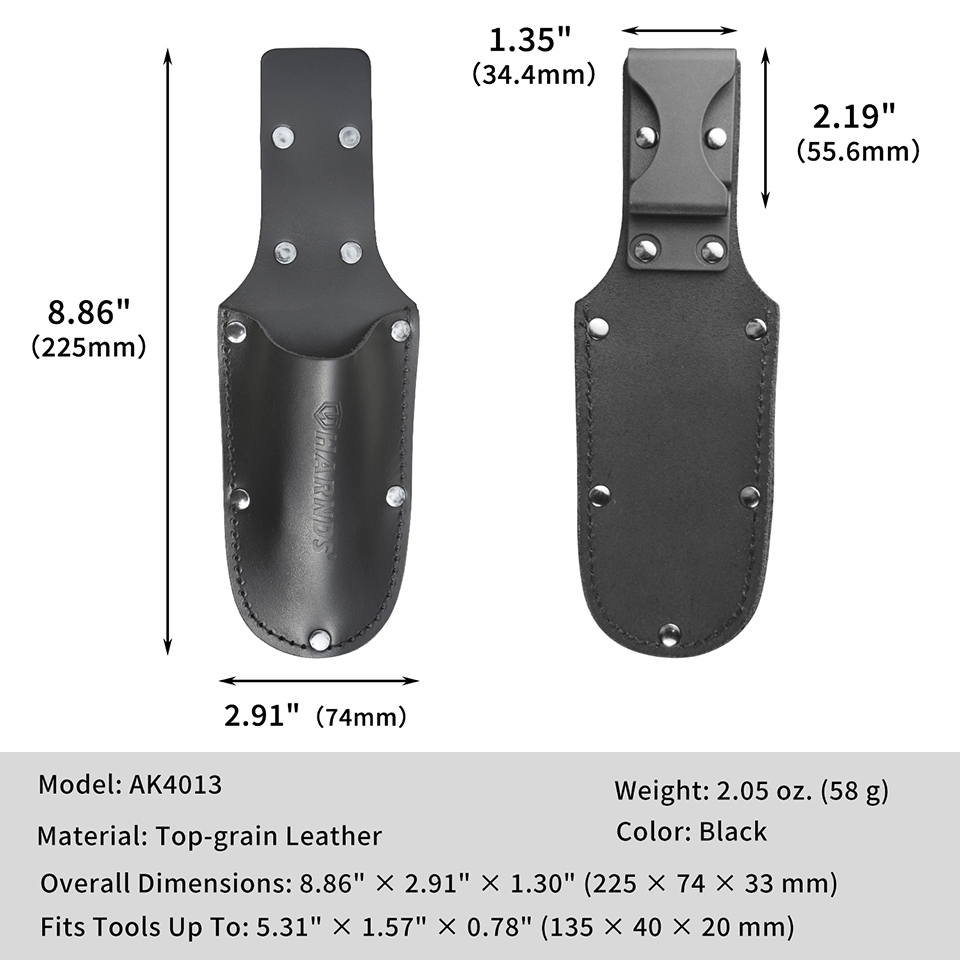 Leatherwork Knife Sheath - Skórzany uchwyt na szczypce, mała torba