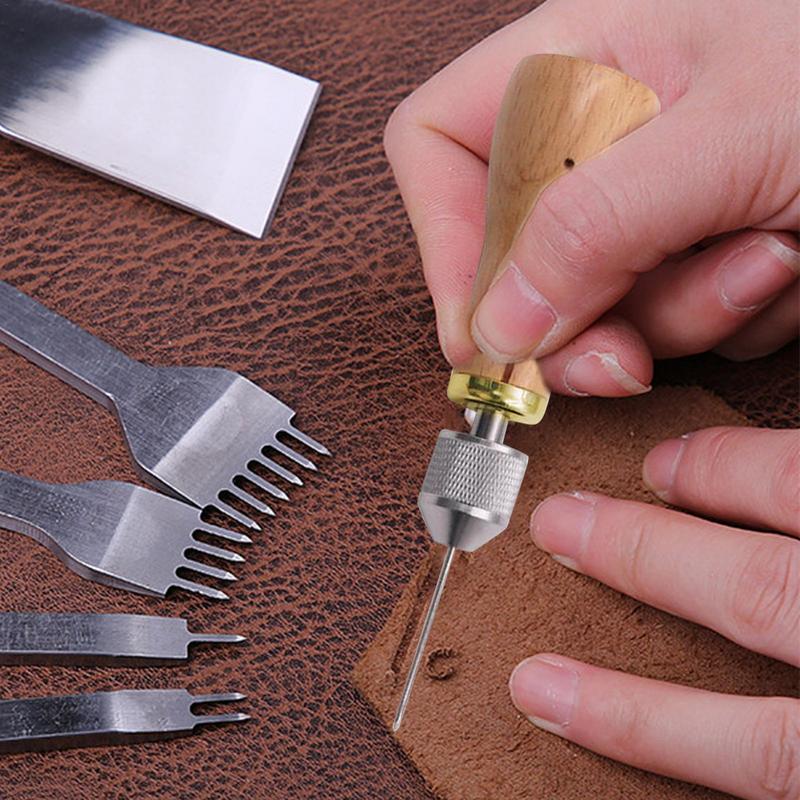 Leatherwork Repairs - Zestaw narzędzi do obróbki skóry, igły