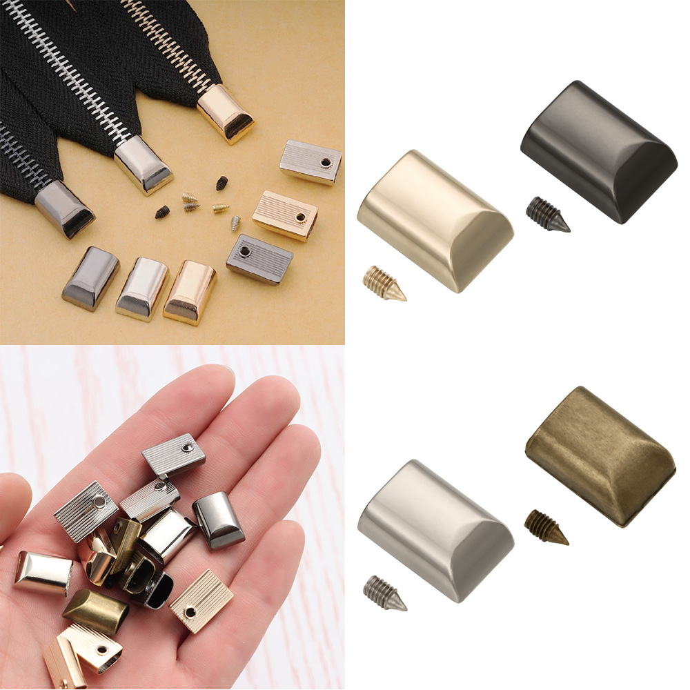 Leatherwork Hardware - 10 sztuk metalowy zamek błyskawiczny zatrzaskowy