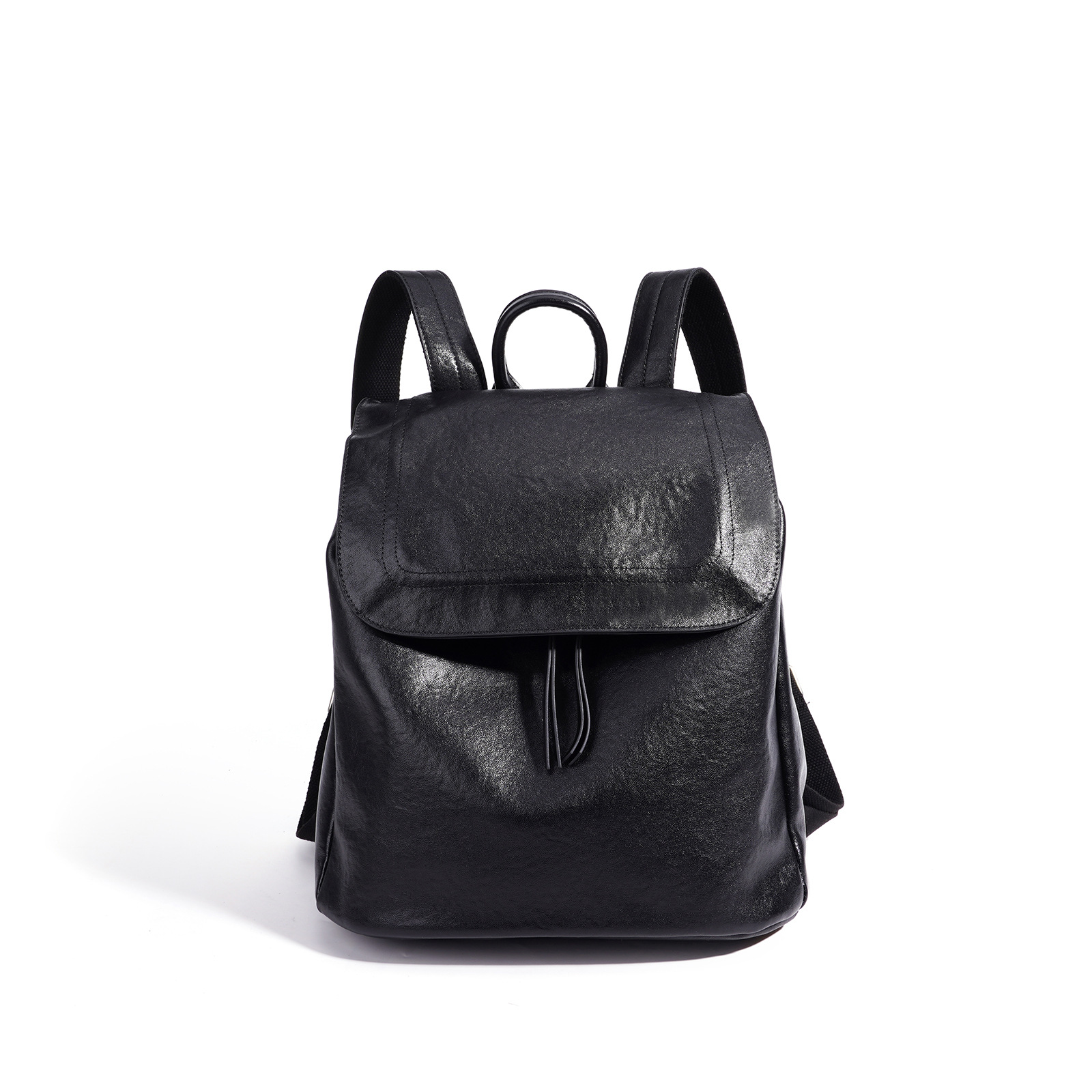 Leather Work Rucksack - Plecak damski z licowej skóry bydlęcej
