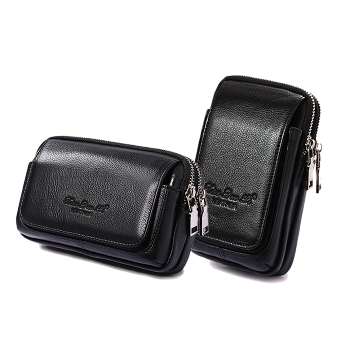 Leatherwork Wallet - Mężczyźni Oryginalna skórzana saszetka na pas