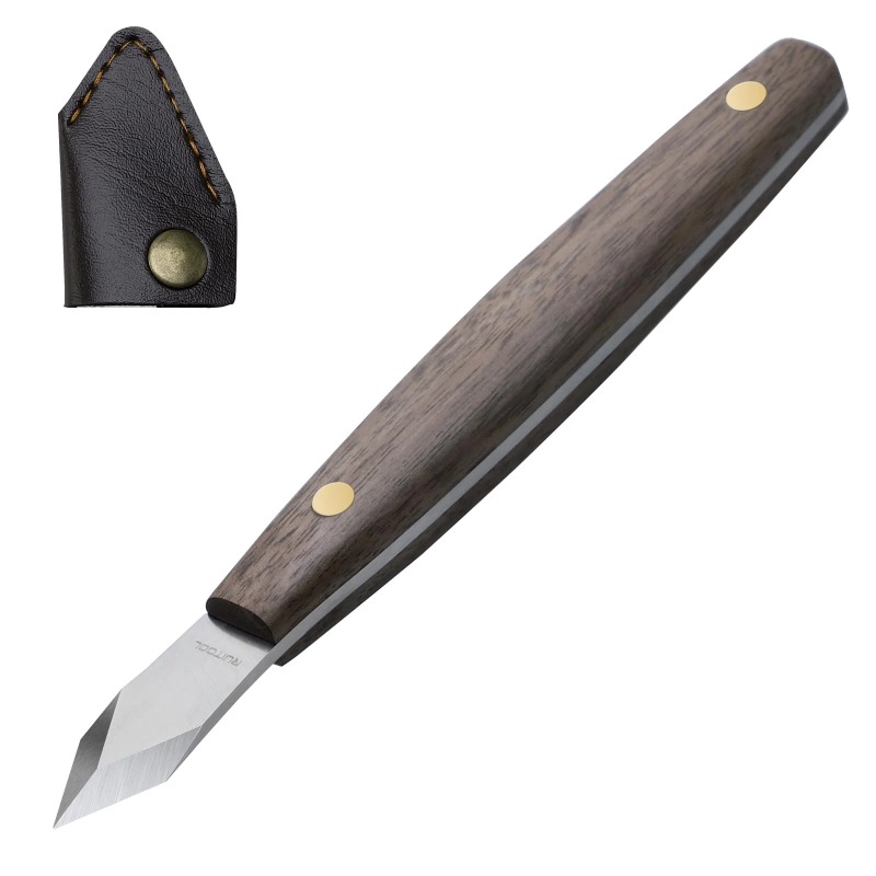 Leatherwork Knife Sheath - Ręcznie robiony nóż do rzeźbienia, cienko