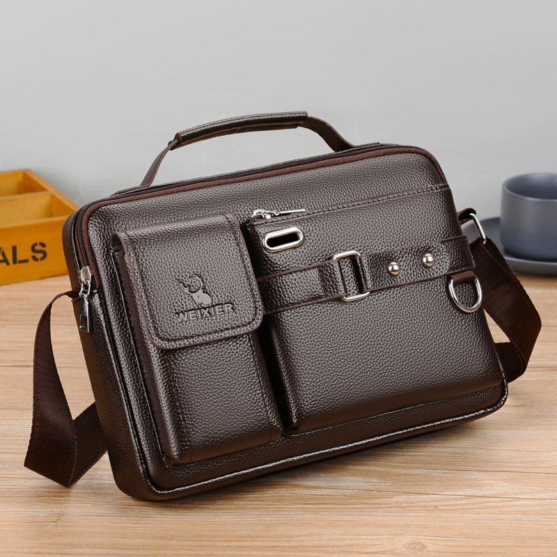 Marka Męska torba na ramię Pu  – Leatherwork Letters recenzja i cena