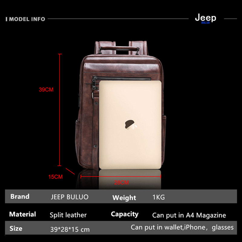 Jeep Buluo Męski skórzany plec – Leather Work Rucksack recenzja i cena