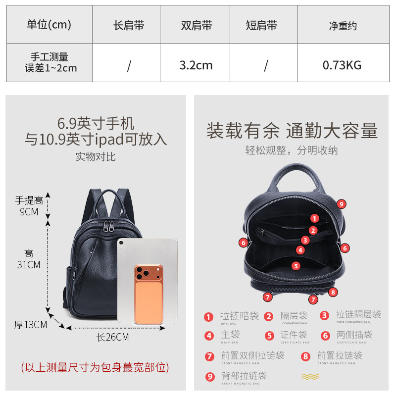 Plecak skórzany o dużej pojemn – Leather Work Rucksack recenzja i cena