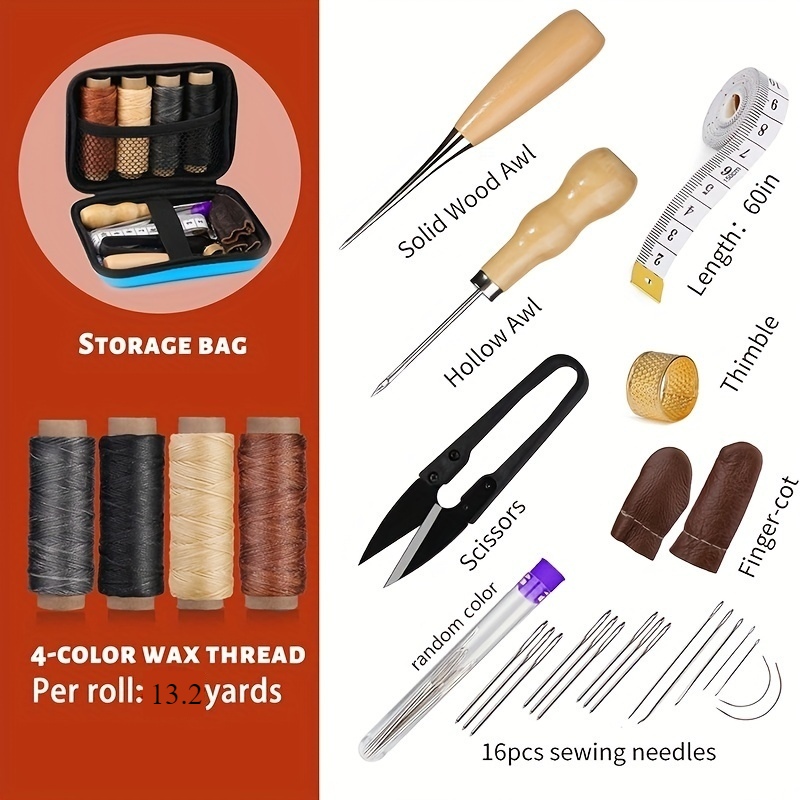 Zestaw do szycia skóry, zestaw – Leatherwork Repairs recenzja i cena