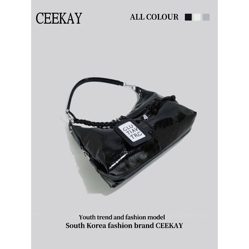 Torebka Hobo z błyszczącej skó – Leatherwork Letters recenzja i cena