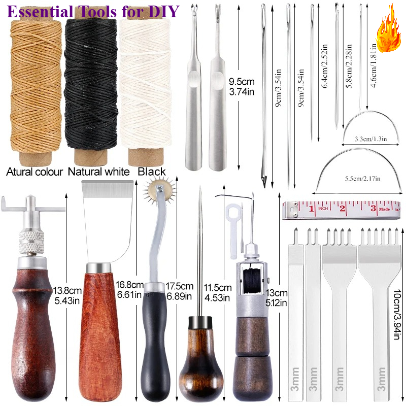 Zestaw narzędzi do obróbki skó – Leatherwork Repairs recenzja i cena